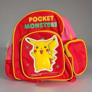 Vintage Pocket Monster Pikachu Backpack Pokemon Grail Only 1 eBay Rare Guc